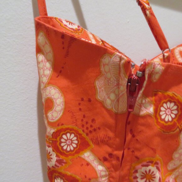 A.L.C. Arit Ruched Cropped Top Calla Multi Floral Paisley Red Boho Feminine NWT - Picture 13 of 14